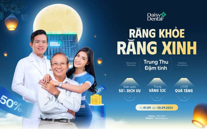 ‘Răng khỏe răng xinh – Trung thu đậm tình’ với ưu đãi lên đến 50% tại Nha khoa Quốc tế DAISY