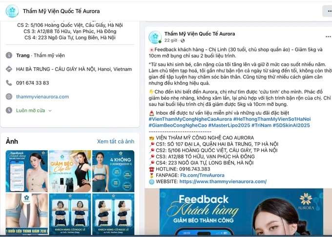 &#8220;Cuộc chơi giảm béo công nghệ cao&#8221; tại Aurora: Màn kịch móc hầu bao tinh vi dưới vỏ bọc làm đẹp không xâm lấn